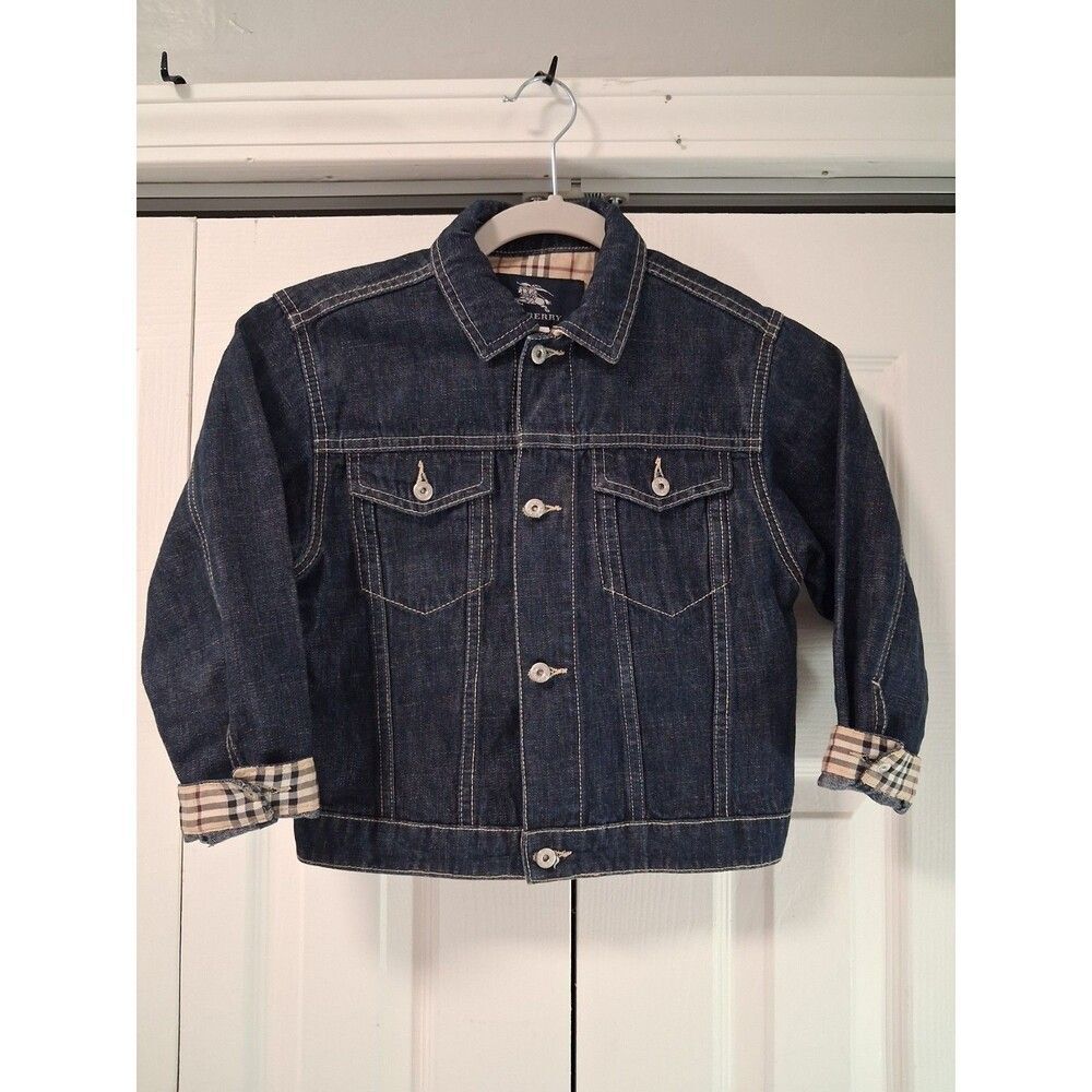 BURBERRY Authentic Iconic Children's denim Burberry Nova Check plaid pattern